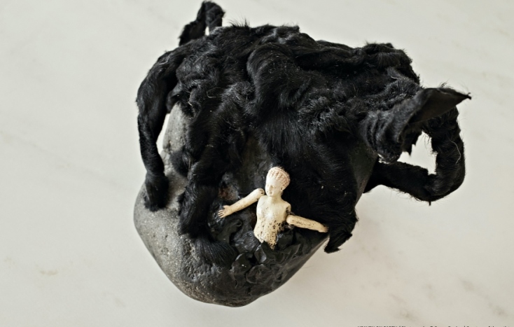 Έργο του Blind Adam από την έκθεση «The end. After before» στην κατακόμβη της Ρωσικής εκκλησίας