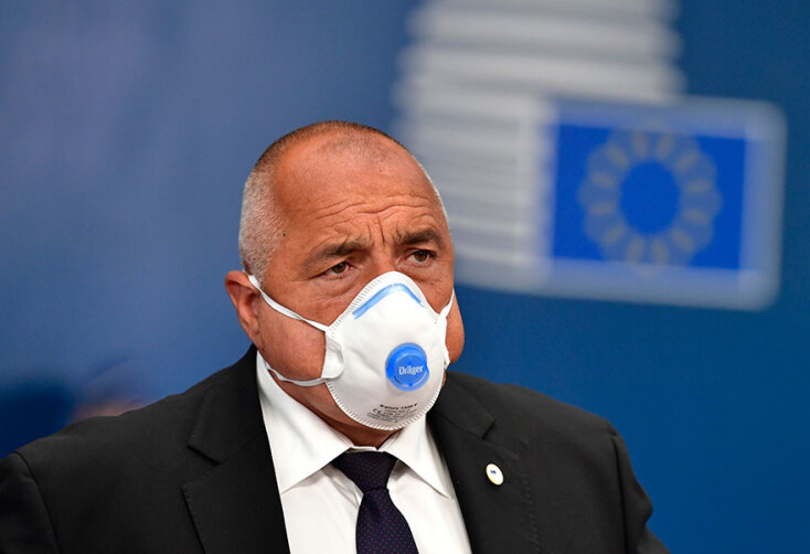 Μάσκα με βαλβίδα στη Σύνοδο Κορυφής της ΕΕ για τον πρωθυπουργό της Βουλγαρίας Μπόικο Μπορίσοφ