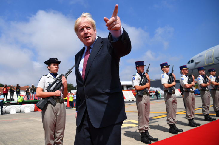 Η άφιξη Μπόρις Τζόνσον στην Μπιαρίτζ