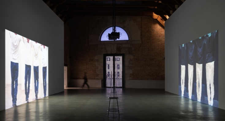 Bruce Nauman "Contrapposto studies"