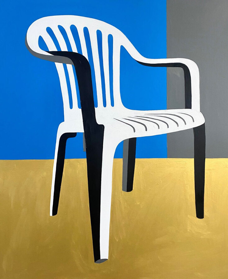 Cacao rocks, Summer is waiting for you karekla, Ακρυλικό σε καμβά