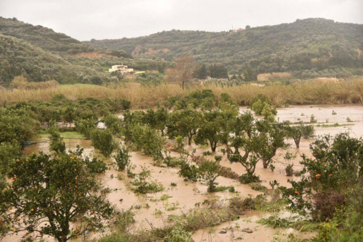 Καταστροφές από την κακοκαιρία στα Χανιά