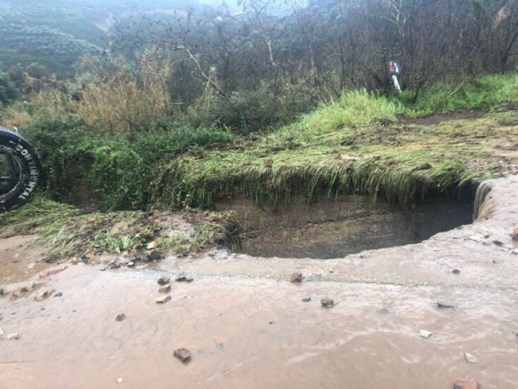 Καταστροφές από την κακοκαιρία στα Χανιά