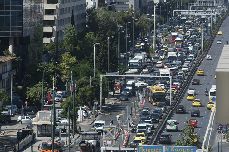 Δεν κινείται τίποτα στη Συγγρού λόγω έργων