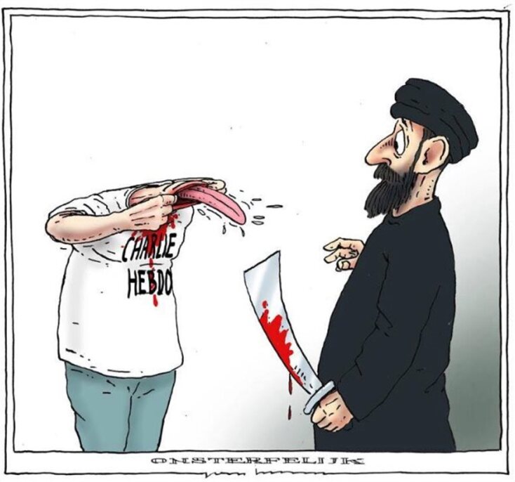 Σκίτσο για το φονικό στο Charlie Hebdo