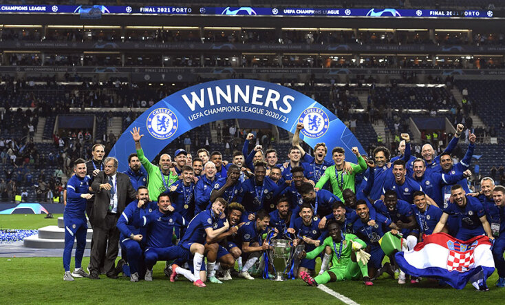 Champions League - Τελικός: Στον έβδομο ουρανό οι παίκτες της Τσέλσι - Χαμός στην απονομή του τροπαίου