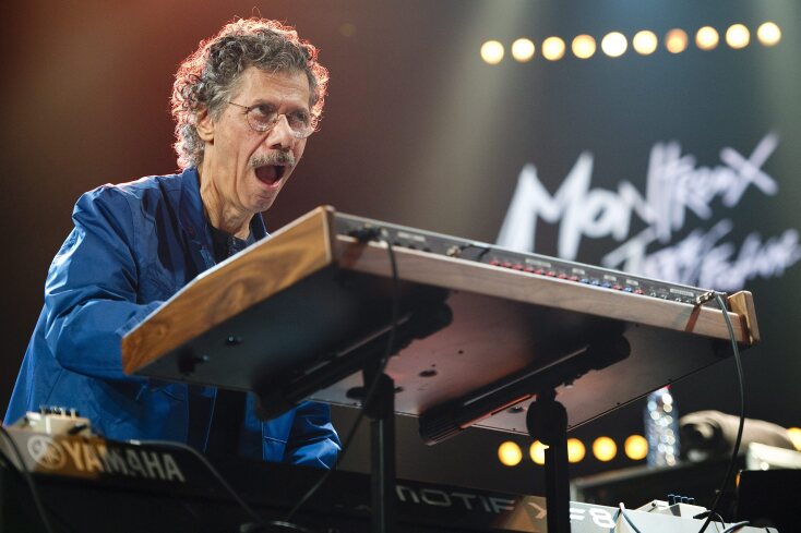 O Chick Corea στο 45ο Montreux Jazz Festival, 22 Ιουλίου 2011