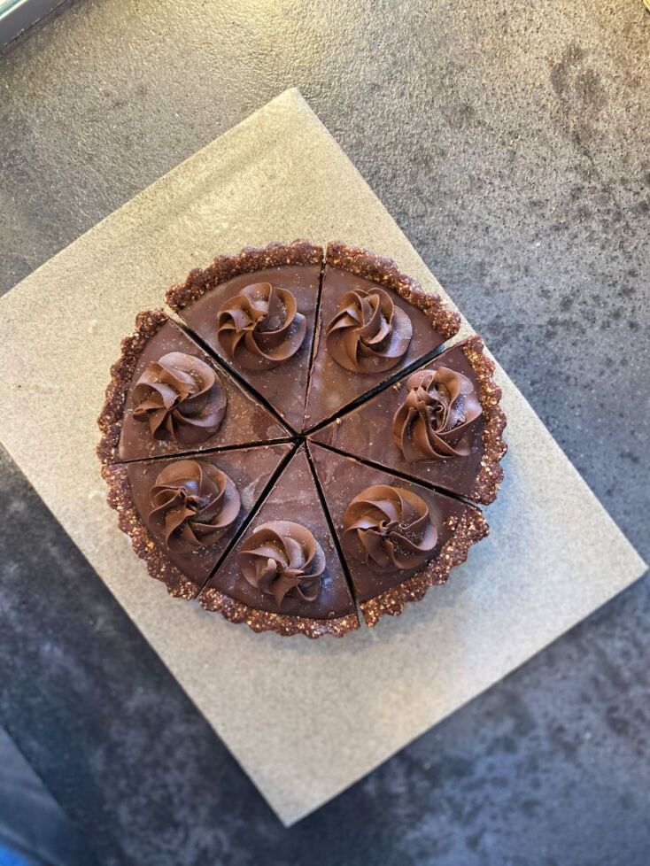 Τάρτα σοκολάτας χωρίς ζάχαρη