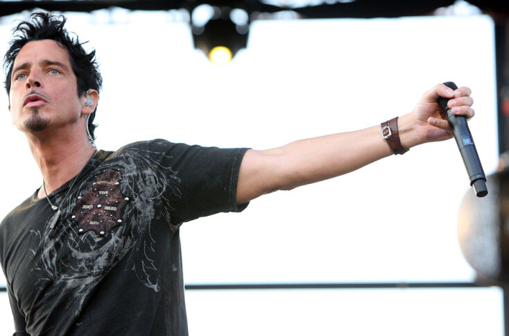 Στιγμιότυπο από τη συναυλία του Chris Cornell στο Rockwave Festival, τον Ιούλιο του 2007 στην Αθήνα