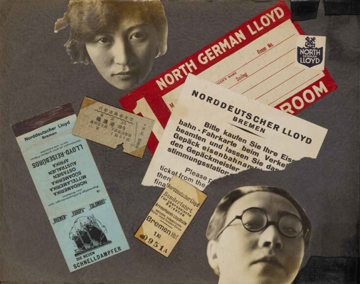 Corresponding with: Iwao and Michiko Yamawaki, Page from scrapbook: Bauhaus und Bauhäusler, dessau – berlin, 1931-33  Musashina Art University Museum &amp; Library, © Yamawaki Iwao &amp; Michiko Archives