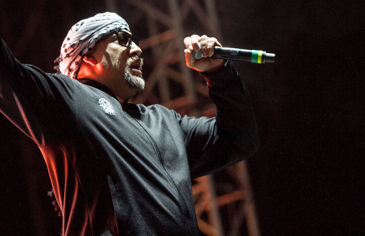 Στιγμιότυπο από τη συναυλία των Cypress Hill στην Αθήνα, στο Release Athens Festival το 2019