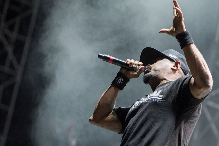 Στιγμιότυπο από τη συναυλία των Cypress Hill στην Αθήνα, στο Release Athens Festival το 2019