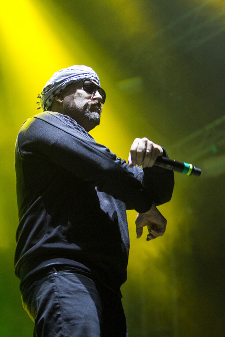 Στιγμιότυπο από τη συναυλία των Cypress Hill στην Αθήνα, στο Release Athens Festival το 2019