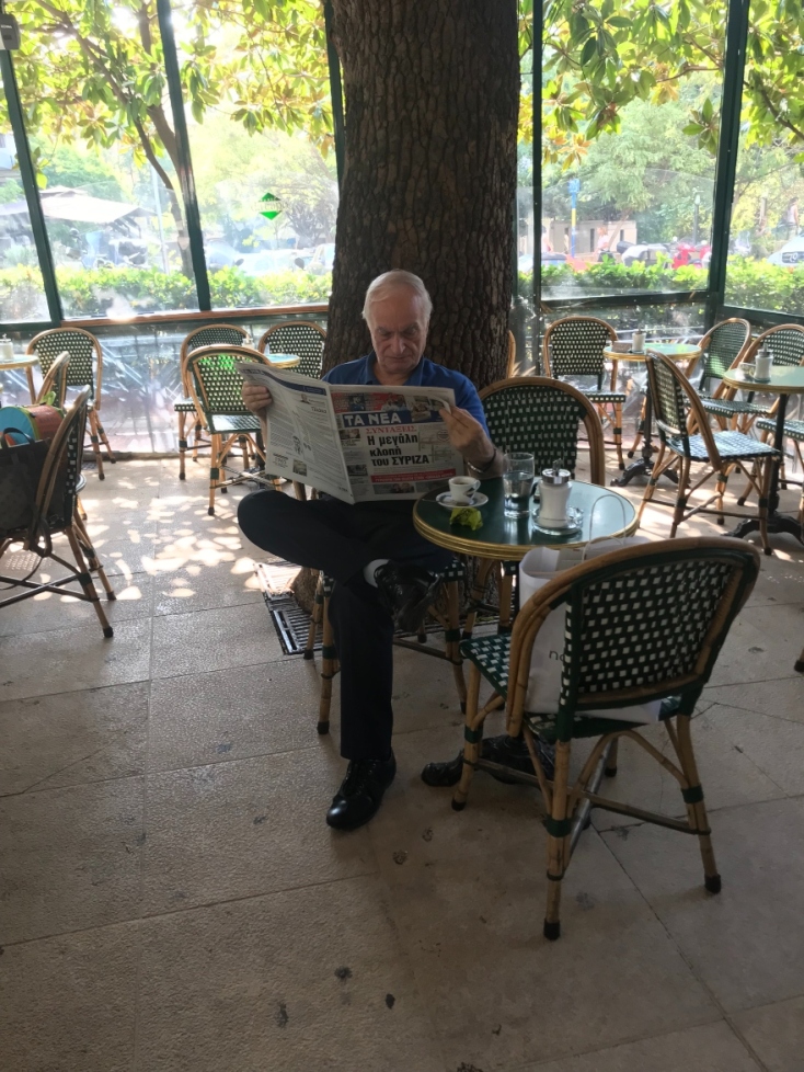 Ο Μανώλης Μαυρομάτης στο Da Capo στο Κολωνάκι