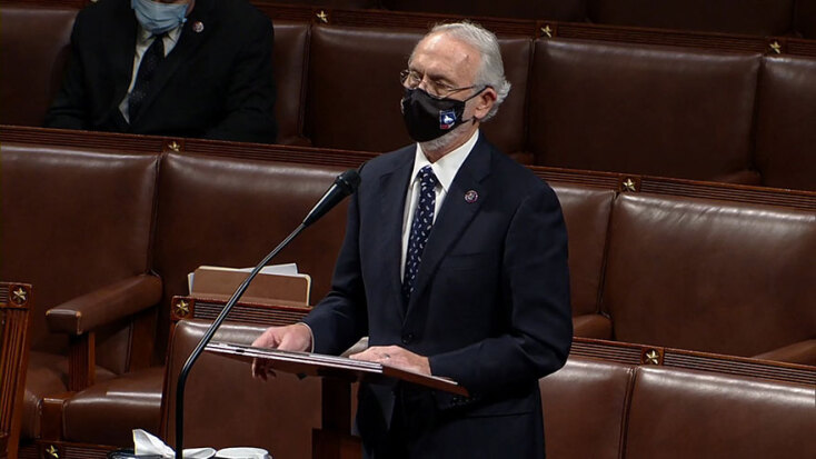 Νταν Νιουχάουζ (Dan Newhouse), βουλευτής των Ρεπουμπλικάνων στη Βουλή των Αντιπροσώπων που θα ψηφίσει υπέρ της παραπομπής Ντόναλντ Τραμπ