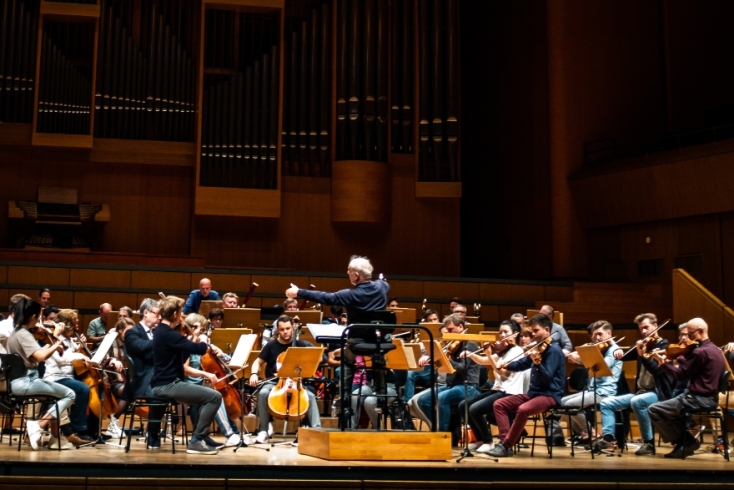 Daniel Barenboim στην πρόβα στην Χρήστος Λαμπράκης