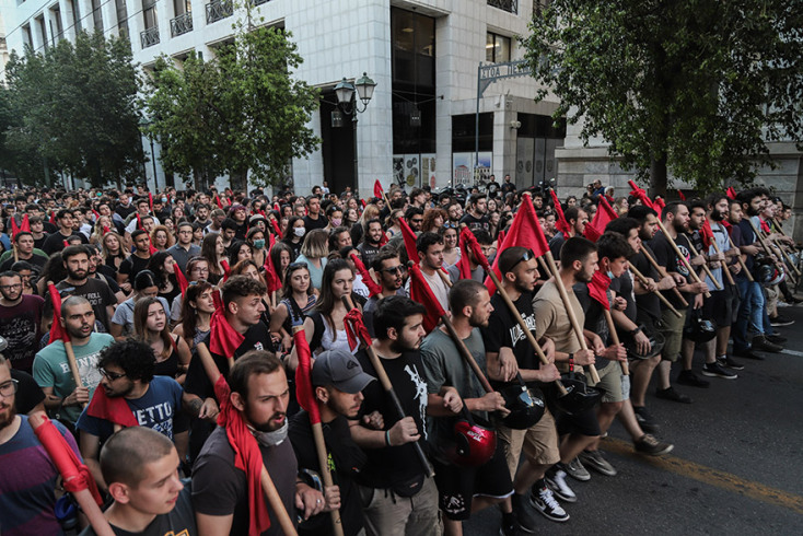  ΑΘΗΝΑ - ΣΥΓΚΕΝΤΡΩΣΗ ΔΙΑΜΑΡΤΥΡΙΑΣ ΕΝΑΝΤΙΑ ΣΤΟ ΝΟΜΟΣΧΕΔΙΟ ΓΙΑ ΤΙΣ ΔΙΑΔΗΛΩΣΕΙΣ