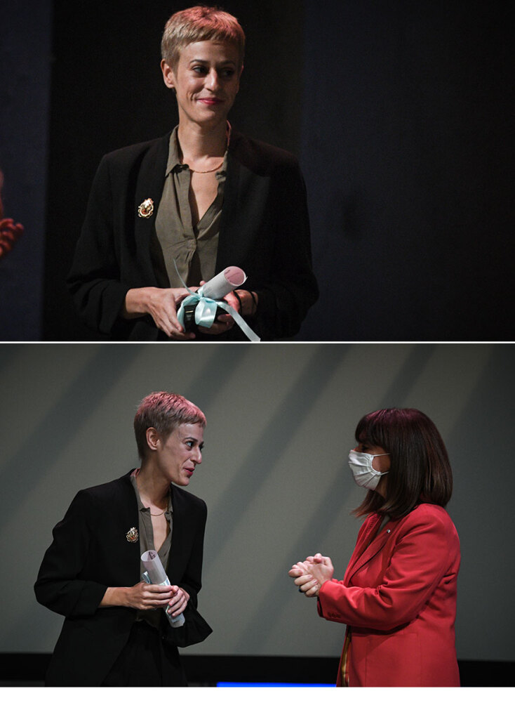 Η Δήμητρα Βλαγκοπούλου κέρδισε το φετινό βραβείο «Μελίνα Μερκούρη» - Την απονομή έκανε η Πρόεδρος της Δημοκρατίας Κατερίνα Σακελλαροπούλου