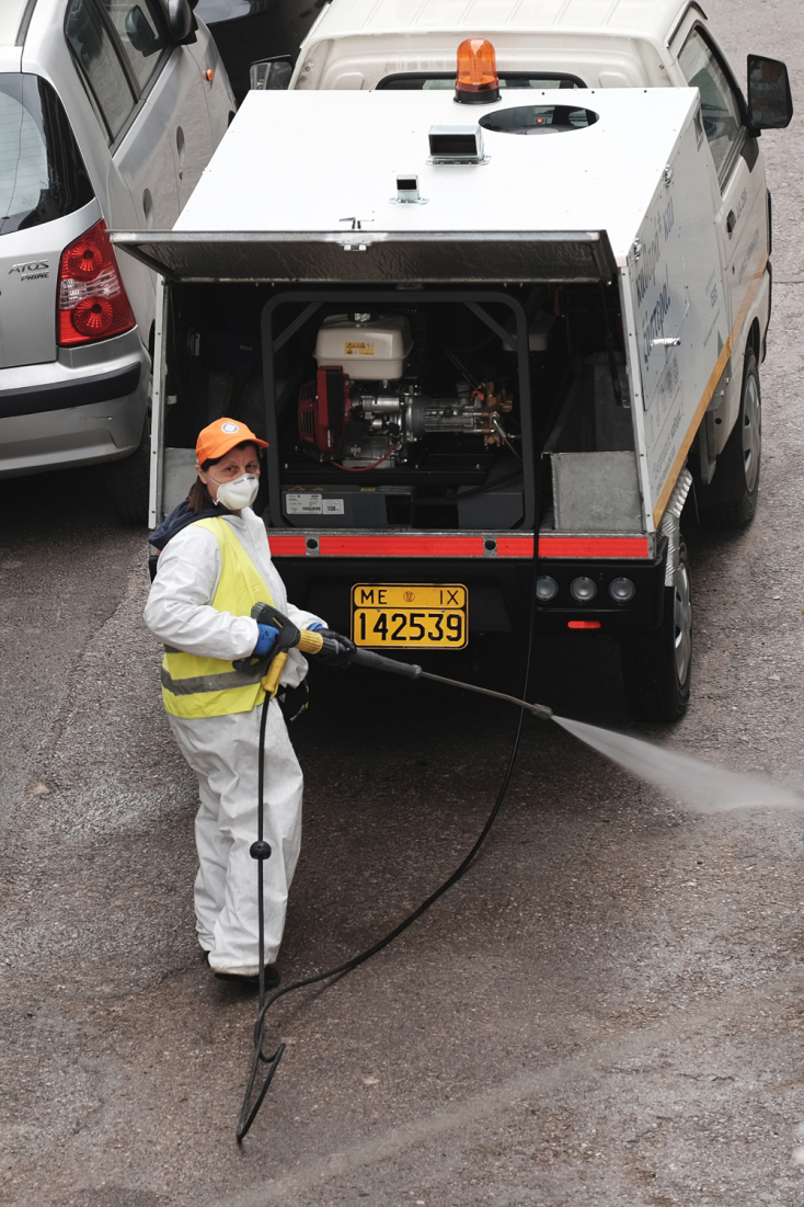 Υπάλληλος καθάριοτητας του Δήμου Αθηναίων