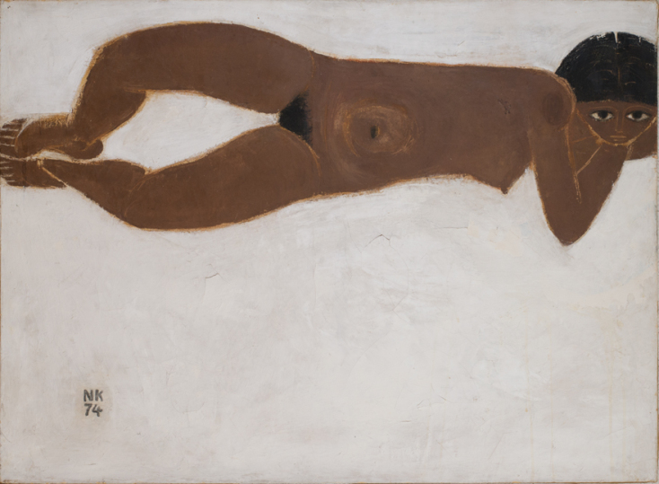 Νίκος Κούνδουρος, «Γυναικείο γυμνό» (1974), λάδι σε καμβά