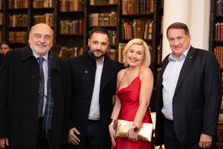 Μανώλης Κολυμπάδης, Γενικός Γραμματέας ΕΟΕ, Κωνσταντίνος Χαλιορής, Συντονιστής Γενικός Διευθυντής Ο.Α.Κ.Α., Μαρίνα Κουταρέλλη, CEO Communication Lab, Σπύρος Καπράλος, Πρόεδρος ΕΟΕ και Μέλος Διεθνούς ΟΕ