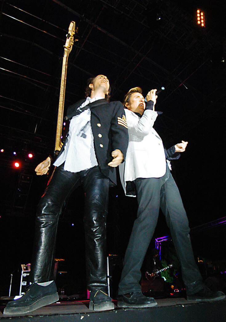 Στιγμιότυπο από τη συναυλία των Duran Duran στην Ελλάδα το καλοκαίρι του 2005