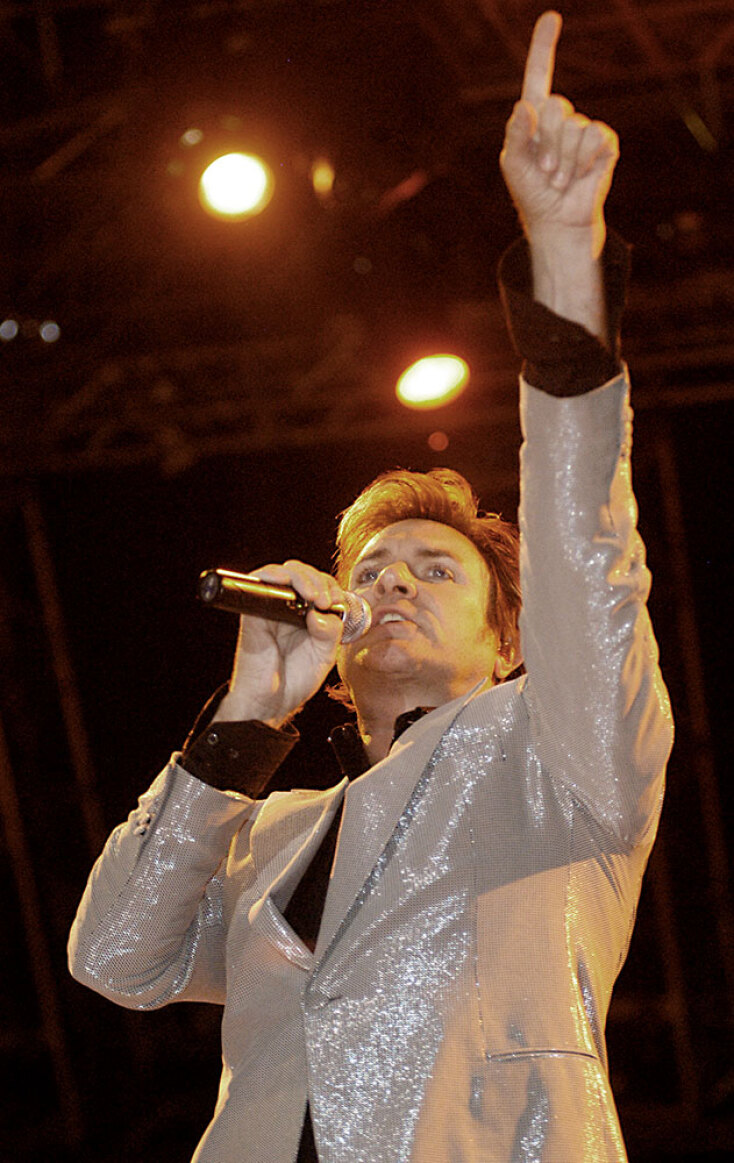 Στιγμιότυπο από τη συναυλία των Duran Duran στην Ελλάδα το καλοκαίρι του 2005