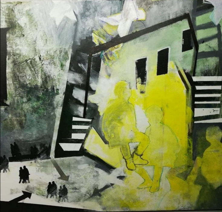 Ειρήνη Ματσούκη - Χωρίς τίτλο, 40Χ30, ακρυλικά σε μουσαμά, 2019