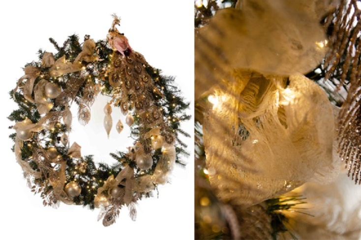 Χριστουγεννιάτικο στεφάνι και στολισμός