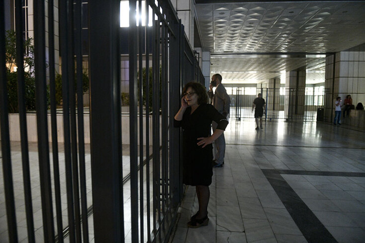 Η Μάγδα Φύσσα στο Εφετείο Αθηνών το βράδυ της Τετάρτης 7 Οκτωβρίου 2020, καθώς συνεχίζεται η δίκη της Χρυσής Αυγής με τη διαδικασία να βρίσκεται στον καθορισμό των ποινών μετά την παρουσίαση των ελαφρυντικών