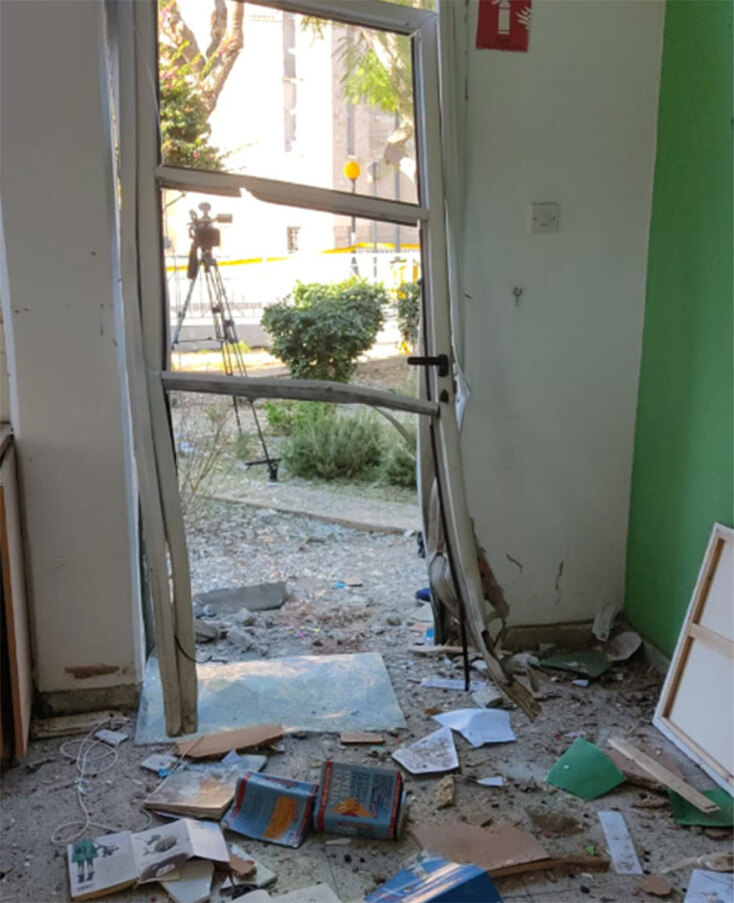 Τεράστιες οι ζημιές στο σχολείο από την έκρηξη βόμβας