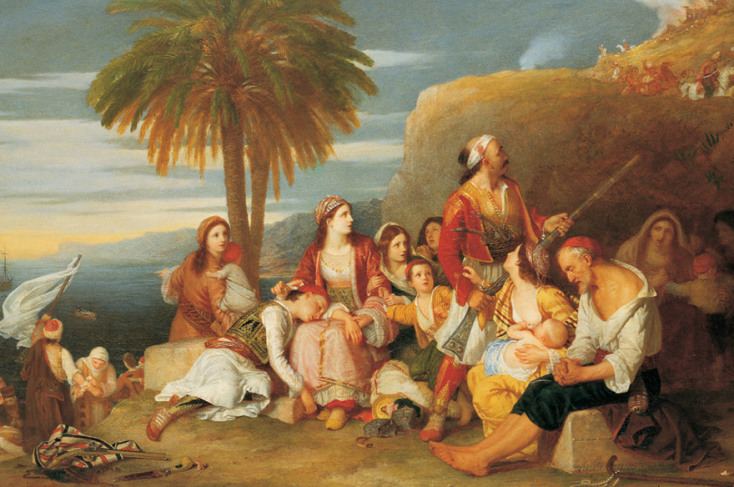 Sir Charles Lock Eastlake, Έλληνες φυγάδες μετά την καταστροφή της Χίου, 1833. Μουσείο Μπενάκη