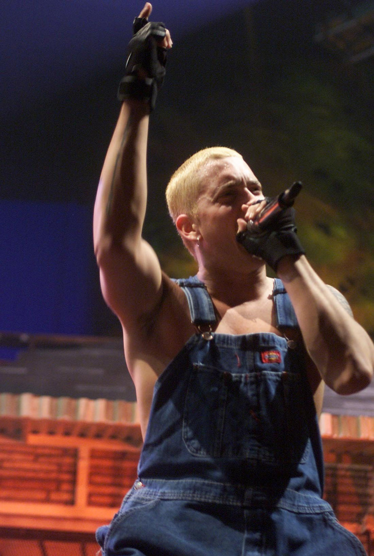 Ο αμερικανός τραγουδιστής Εμινέμ, σε συναυλία στο Ρότερνταμ