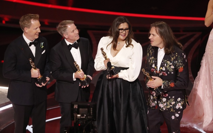 Oscars 2022: Οι δημιουργοί του Encato, Jared Bush, Clark Spencer, Yvett Merino and Byron Howard