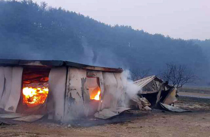 Πύρινη λαίλαπα στη Νότια Κορέα - Κάηκαν σπίτια