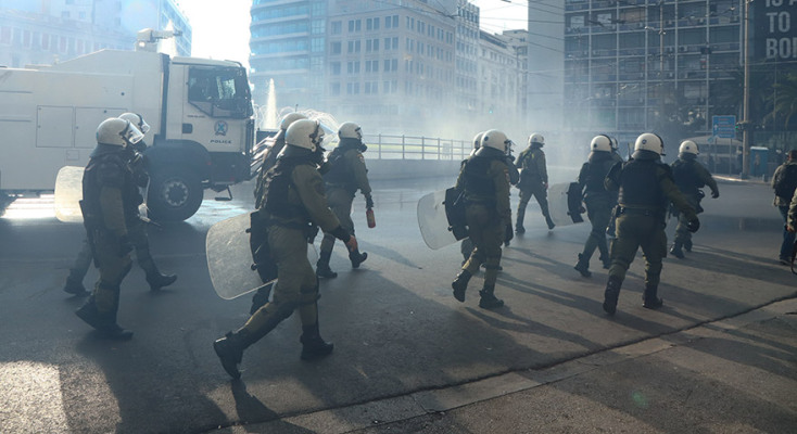  ΑΘΗΝΑ - ΕΠΕΙΣΟΔΙΑ ΜΕΤΑΞΥ ΜΕΛΩΝ ΤΟΥ ΚΚΕ ΚΑΙ ΤΗΣ ΑΣΤΥΝΟΜΙΑΣ 