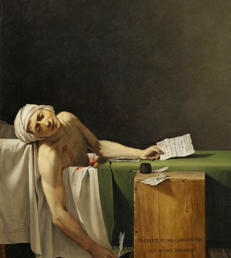 "Ο θάνατος του Μαρά" από το Μουσείο του Λούβρου στην Εθνική Πινακοθήκη, στην έκθεση "Η τέχνη του πορτρέτου στις συλλογές του Λούβρου"