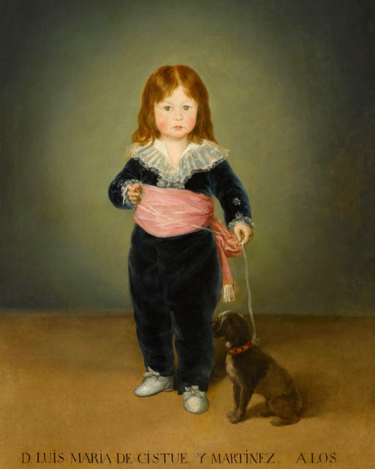 Πορτρέτο του Λουίς Μαρία ντε Σιστουέ υ Μαρτινέθ, δεύτερου βαρόνου της Μενγκλάνα, από τον Φρανσίσκο ντε Γκόγια, στην έκθεση "Η τέχνη του πορτραίτου στις συλλογές του Λούβρου"