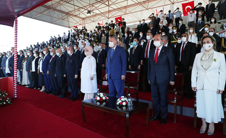 Ο Ρετζέπ Ταγίπ Ερντογάν, πρόεδρος της Τουρκίας, στα Κατεχόμενα - Οι εξαγγελίες του για τα Βαρώσια προκάλεσαν διεθνείς αντιδράσεις και οδήγησαν σε καταδίκη από το Συμβούλιο Ασφαλείας ΟΗΕ