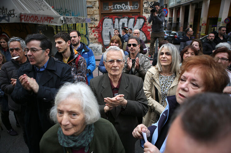 Διαμαρτυρία κατοίκων στα Εξάρχεια