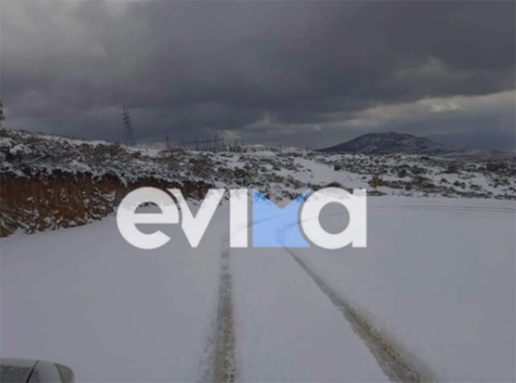 Κακοκαιρία «Φίλιππος»: Στο έλεος του χιονιά η Εύβοια