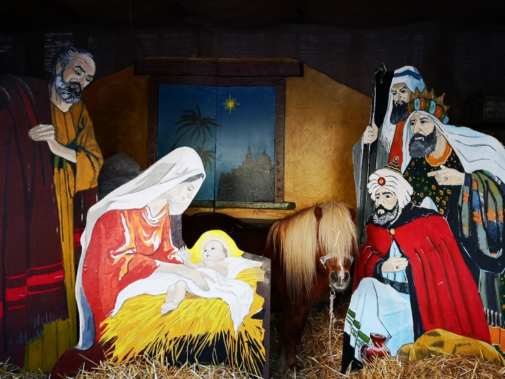 Χριστουγεννιάτικη φάτνη στον Βόλο