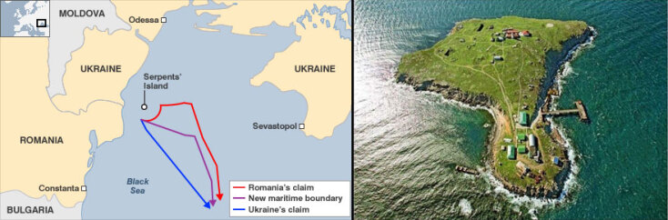 Το Φιδονήσι ανήκει στην Ουκρανία και βρίσκεται δυτικά της Κριμαίας