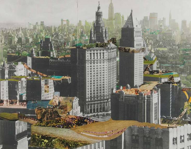 Liliane Lijn, Floating Gardens of Rock City, 1970. Collection British Museum.