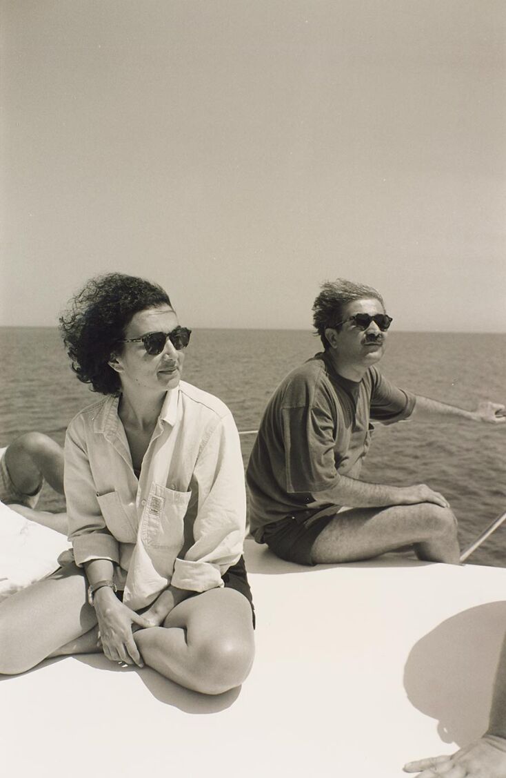 Ο Λάκης Λαζόπουλος με τη γυναίκα του, Τασούλα