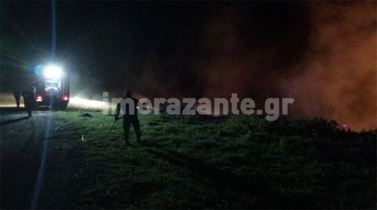 Σε εξέλιξη φωτιά στη Ζάκυνθο