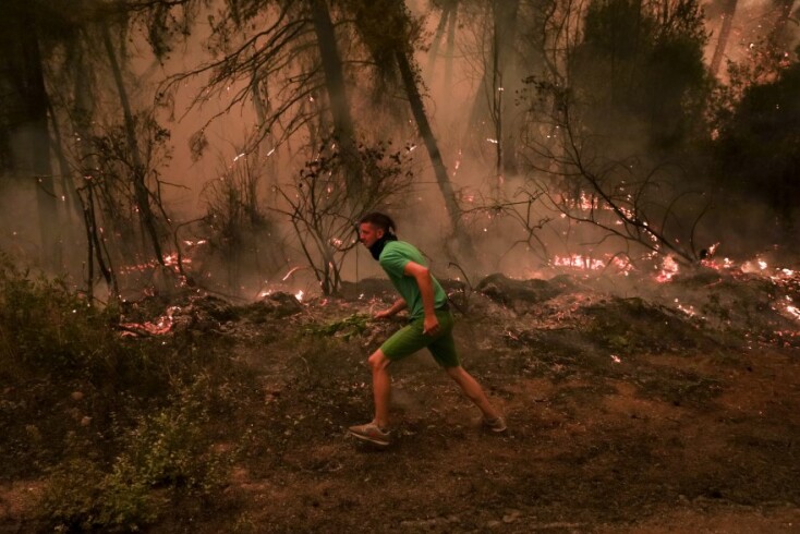 Φωτιά στην Εύβοια © EUROKINISSI