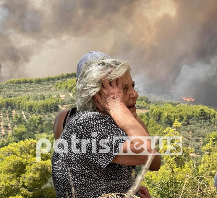 Κάτοικοι έχουν απομακρυνθεί από τα σπίτια τους στην Αρχαία Ολυμπία
