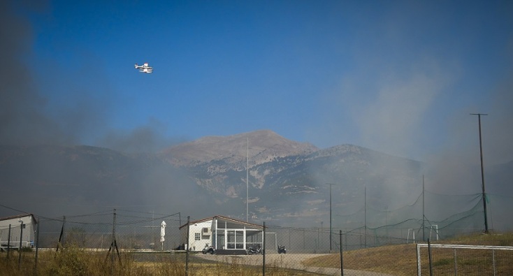 Φωτιά στην περιοχή Ελεκίστρα στην Πάτρα 