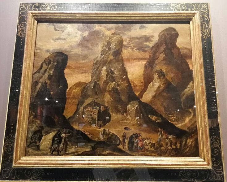 El Greco, «Άποψη του Όρους και της Μονής Σινά» (περ. 1570)